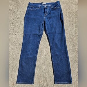 Levi's 712 Slim Dark Wash Mens Straight Leg Jeans 34 34×32